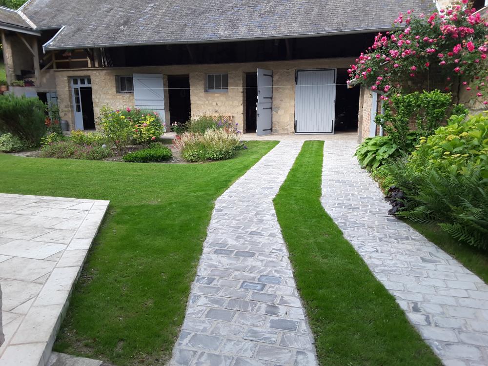 Artisan du Vert - Allée en pavé Kandla gris